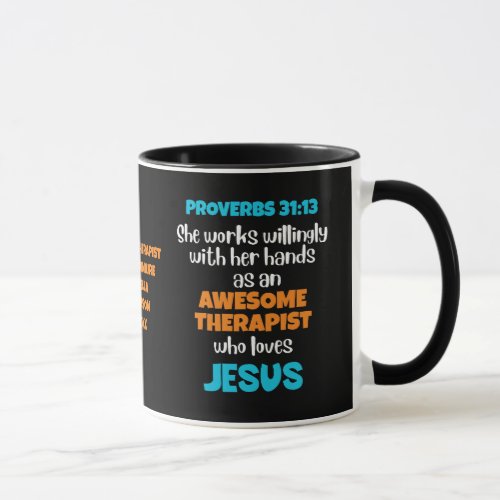 Christian AWESOME THERAPIST Proverbs 31 Mug