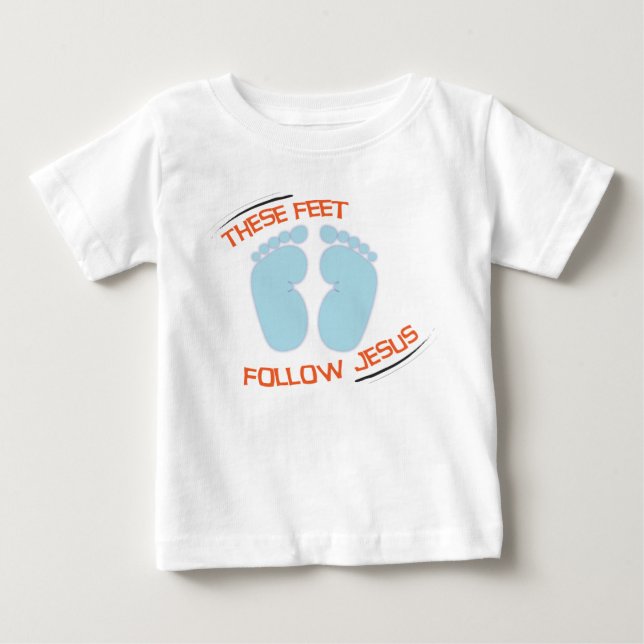 Christian baby t-shirt: Follow Jesus Baby T-Shirt (Front)