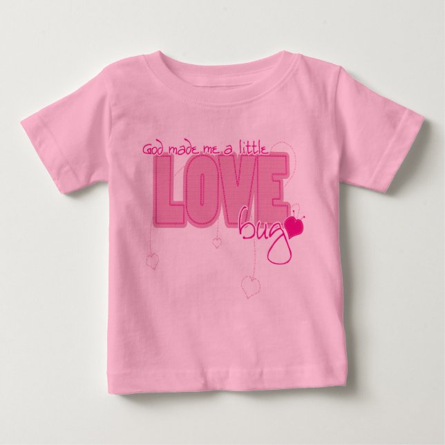 Christian baby t-shirt - Little Love Bug (Front)
