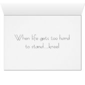 Christian Baby Zebra Praying at Night Card PRAYER (Inside Horizontal (Bottom))