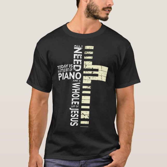 Christian Band Shirt Musician Rock Music Piano (Front)