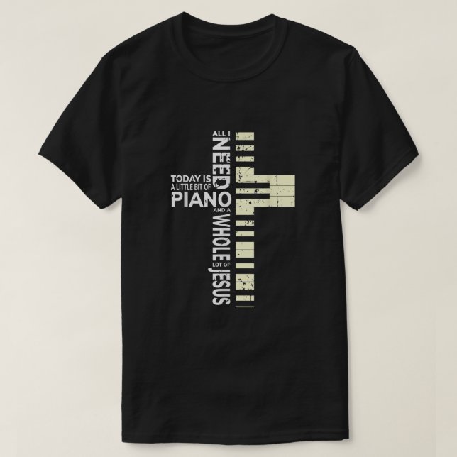 Christian Band Shirt Musician Rock Music Piano Tee (Design Front)