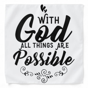 Christian Bandana - All Things Are Possible