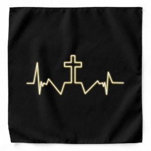 Christian Bandana - Cross and Pulse