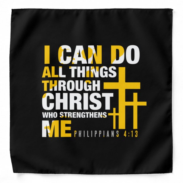 Christian Bandana - Do All Things Through Christ (Front)
