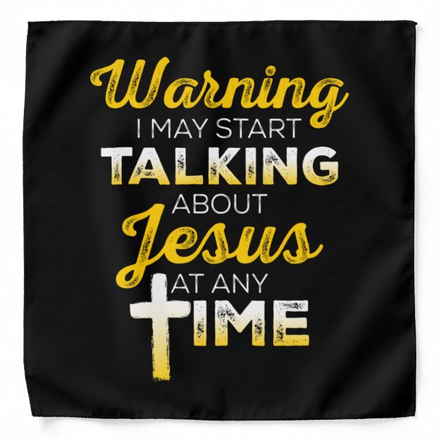 Christian Bandana - Start Talking About Jesus (Front)