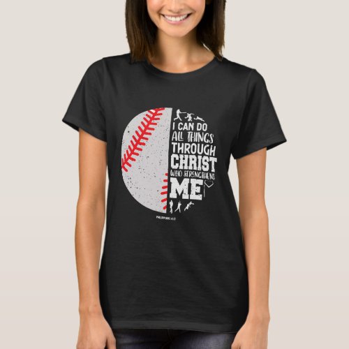 Christian Baseball Bible Verse All T_Shirt