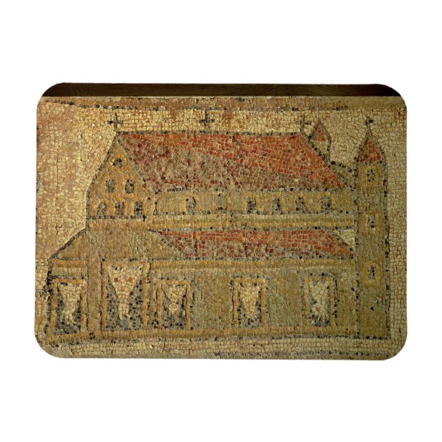 Christian basilica, mosaic pavement, Roman period, Magnet (Horizontal)
