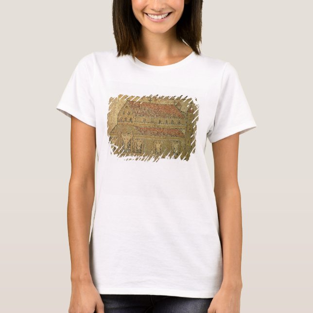 Christian basilica, mosaic pavement, Roman period, T-Shirt (Front)