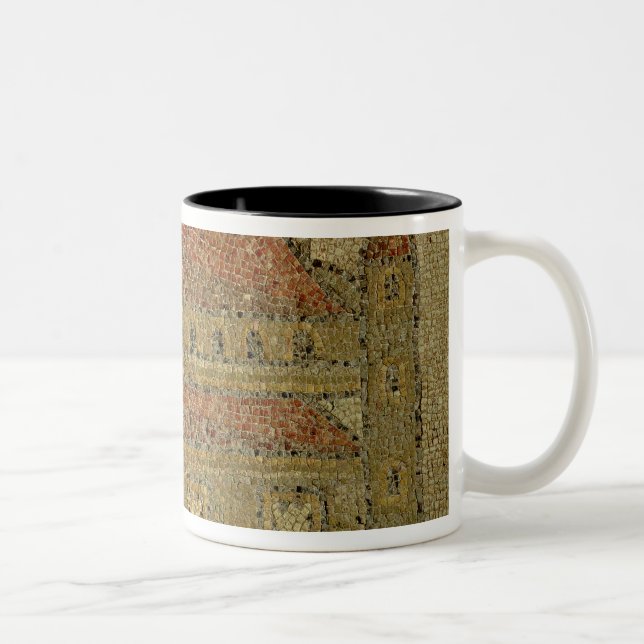 Christian basilica, mosaic pavement, Roman period, Two-Tone Coffee Mug (Right)