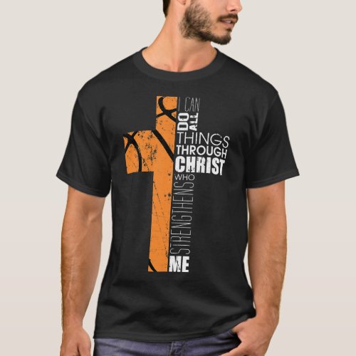 Christian Basketball Gifts Teen Boys Men Religious T_Shirt