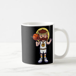 Christian Basketball Jesus Christ Basketball Relig Coffee Mug