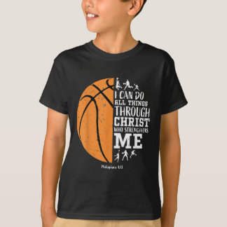 Christian Basketball S Men Boys Kids Religious Gif T-Shirt