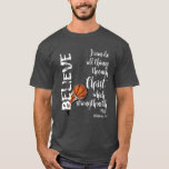 Christian Basketball W/i Can Do All Things Verse T-shirt at Zazzle