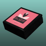 Christian Be Still & Know Modern Pink Prayer  Gift Box<br><div class="desc">I thought this gift box would make a beautiful prayer box. I created a modern design using abstract, geometric flowers in pink, gray & black against a dark pink background. Inspired by Psalm 46:10: He says, “Be still, and know that I am God; I will be exalted among the nations,...</div>