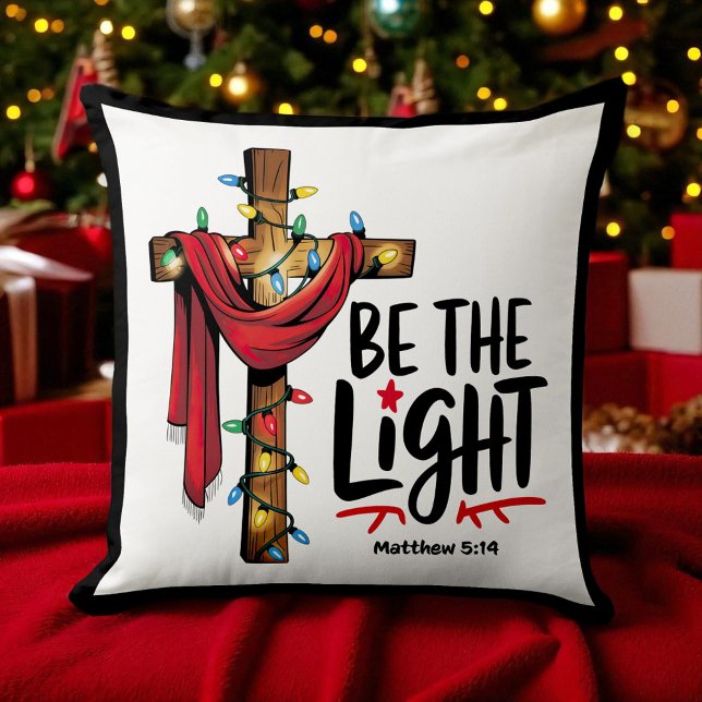 Christian - Be the Light - Christmas Throw Pillow (Creator Uploaded)