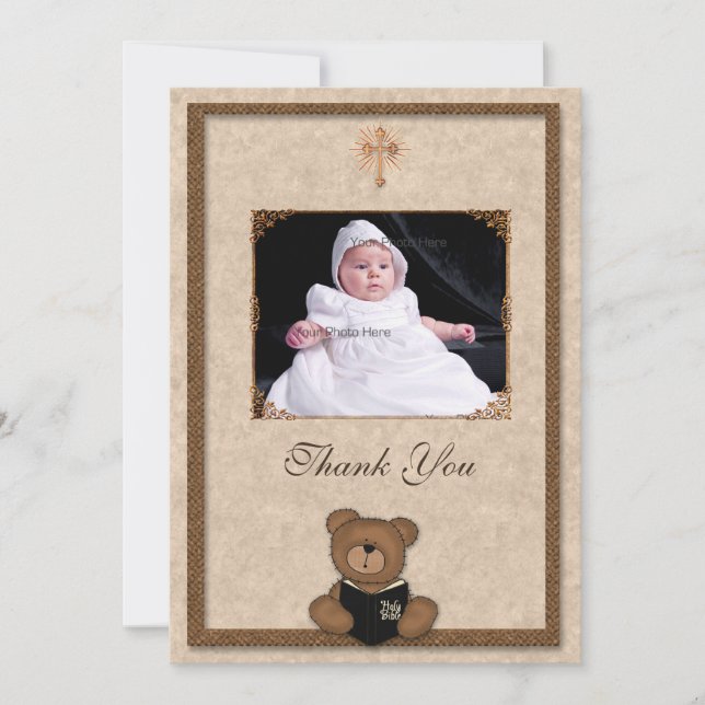 Christian Bear Photo Card (Front)