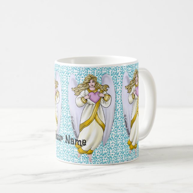 Christian believe in angels coffee mug (Front Right)