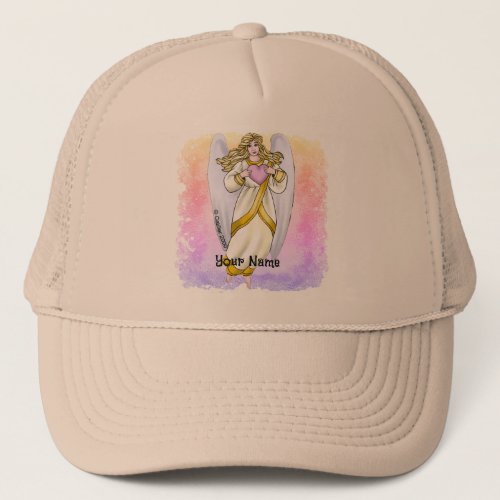 Christian believe in angels trucker hat