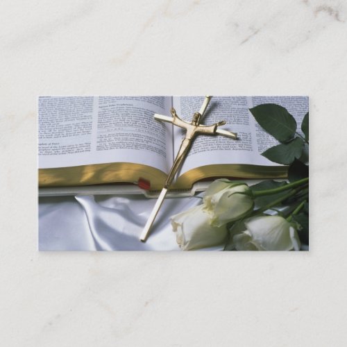 Christian Bible Business Card-See back