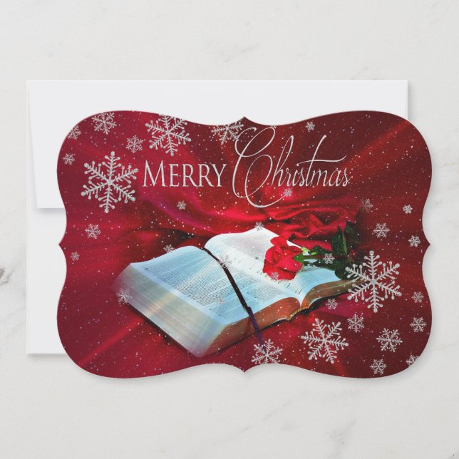 Christian Bible Christmas Holiday Card (Front)
