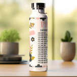 Christian Bible Emergency Numbers Water Bottle<br><div class="desc">Stay hydrated and inspired with this unique water bottle featuring essential Bible verses and emergency numbers. The calming watercolor floral design adds a touch of serenity, while the practical information provides comfort and guidance during challenging times. Perfect for everyday use, outdoor adventures, or as a thoughtful gift for a fellow...</div>