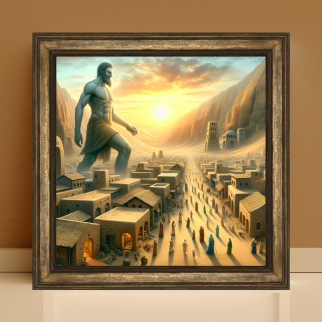 Christian Bible Giants in Caanan Art Poster (Creator Uploaded)