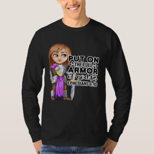 Christian Bible Motivation Armor of God Ephesians  T-Shirt