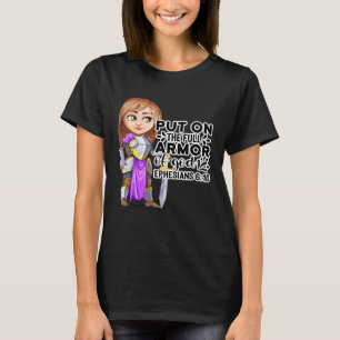 Christian Bible Motivation Armor of God Ephesians  T-Shirt