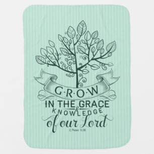 Christian Bible Quote Baby Blanket