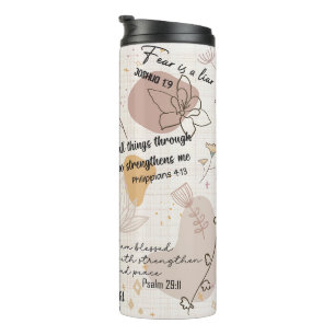 Christian Bible Scripture Affirmations Thermal Tumbler