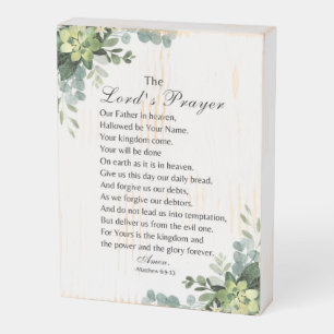 Christian Bible Scripture Wooden Box Sign