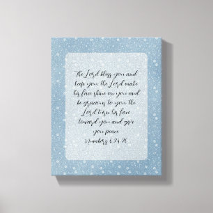 Christian Bible Verse Art  Canvas Print