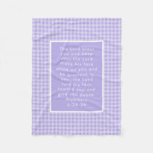Christian Bible Verse Art Fleece Blanket