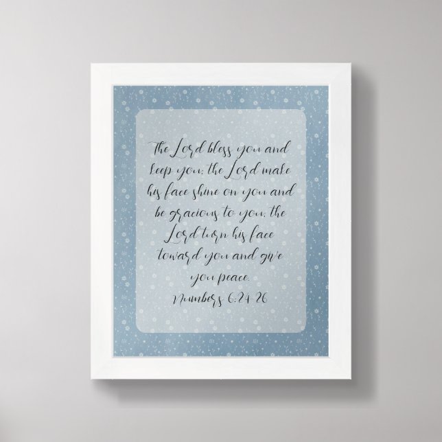 Christian Bible Verse Art  Framed Art (Framed Front)