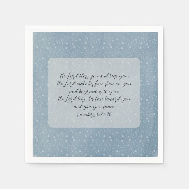 Christian Bible Verse Art  Napkins (Front)