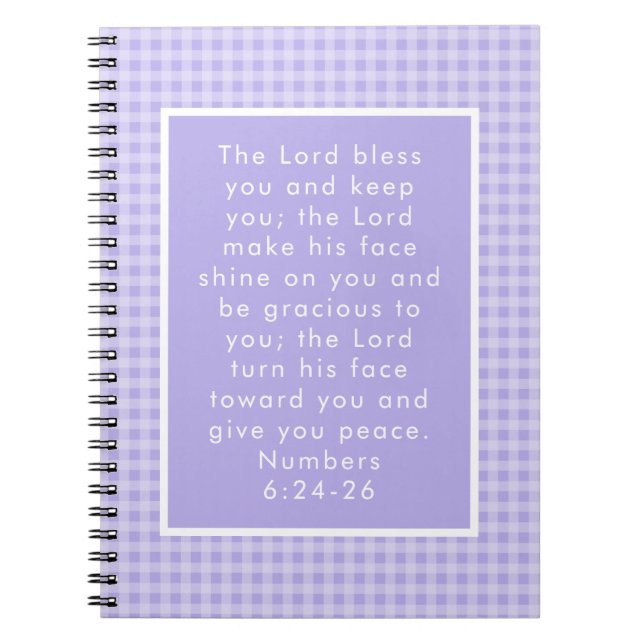 Christian Bible Verse Art  Notebook (Front)