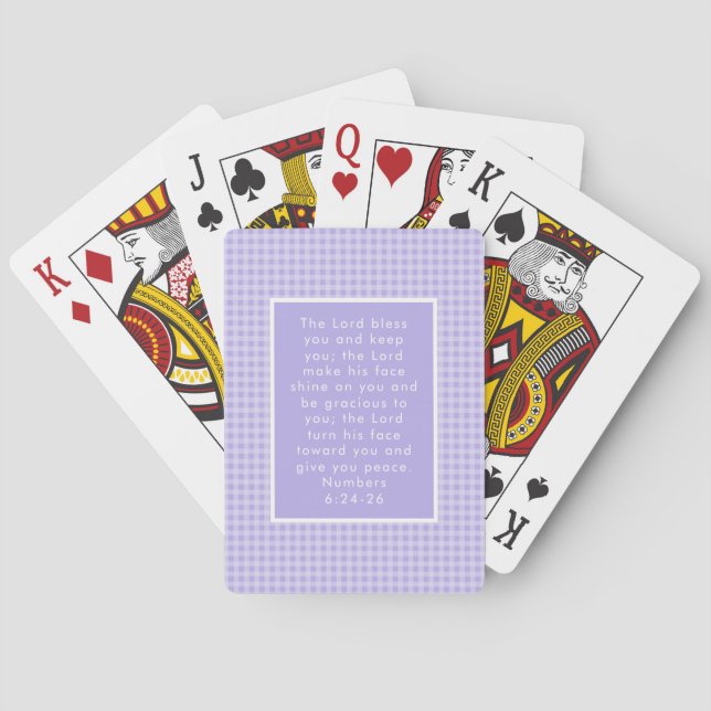 Christian Bible Verse Art  Poker Cards (Back)