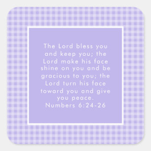 Christian Bible Verse Art  Square Sticker