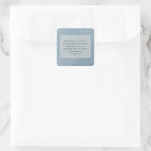 Christian Bible Verse Art  Square Sticker