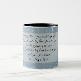 Christian Bible Verse Art Two-Tone Coffee Mug