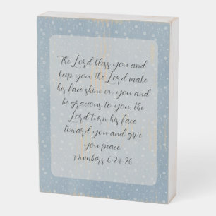 Christian Bible Verse Art  Wooden Box Sign