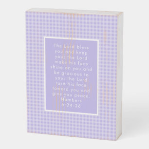 Christian Bible Verse Art Wooden Box Sign