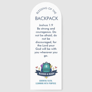 Christian Bible Verse Backpack Tag Bookmark –