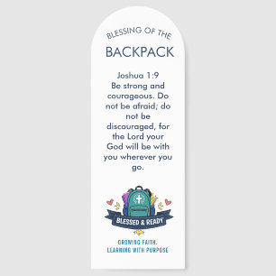 Christian Bible Verse Backpack Tag Bookmark –