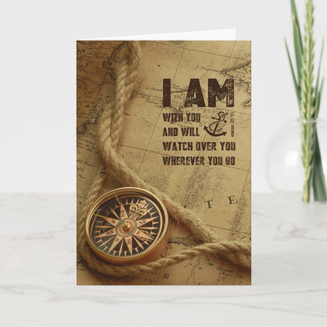 Christian bible verse card Genesis 28 (Front)