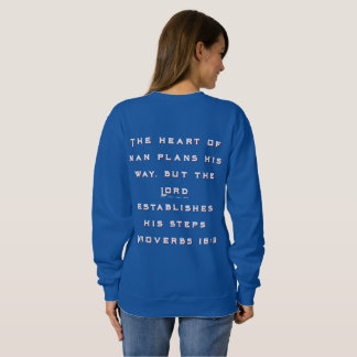 Christian Bible Verse Crewneck Hoodie Proverbs16:9