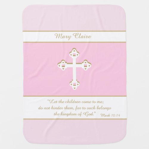  Christian Bible Verse custom keepsake Baby Blanke Baby Blanket