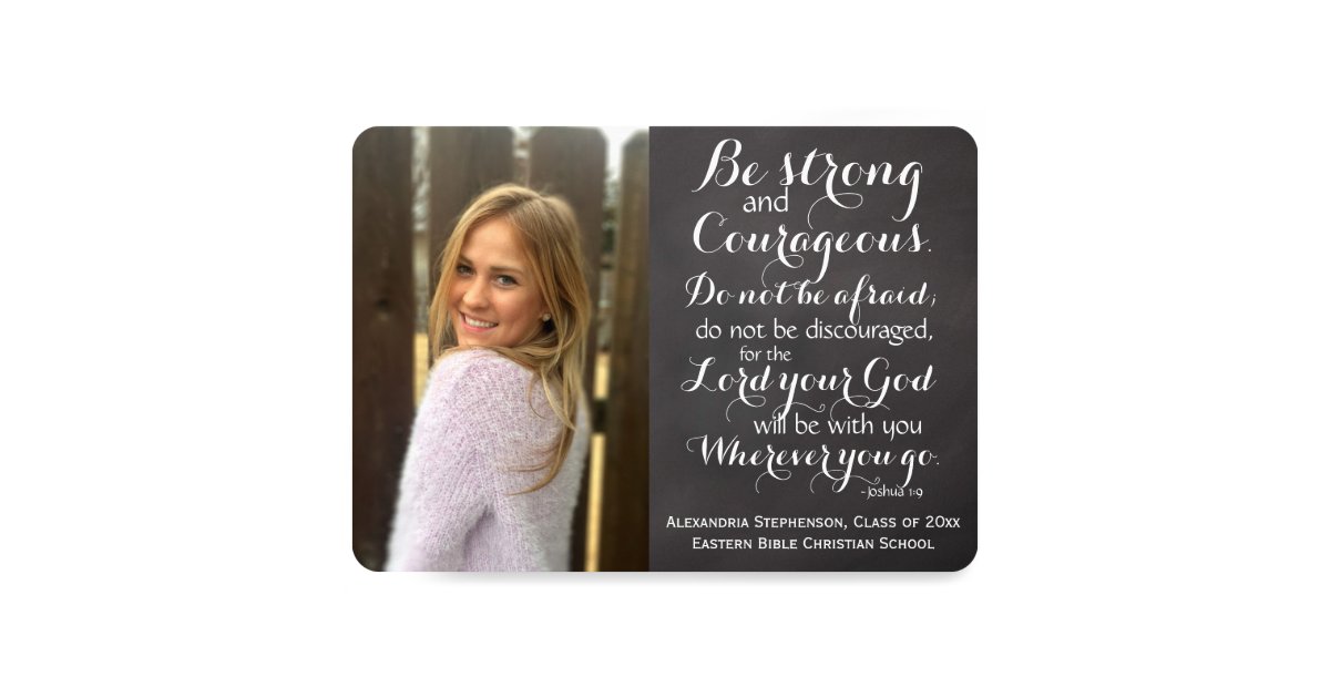 Christian Bible Verse Custom Photo Graduation Invitation | Zazzle.com