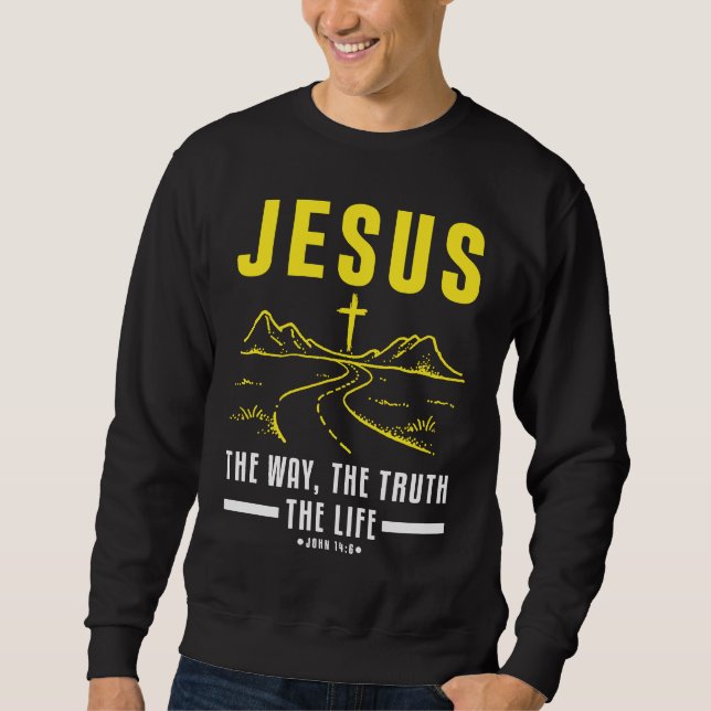 Christian Bible Verse Faith Believer Follower  1 Sweatshirt (Front)